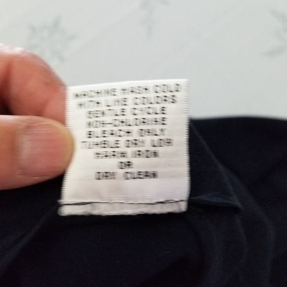 Talbots Dark Navy Zip Front Trouser Pants. - Picture 5 of 5